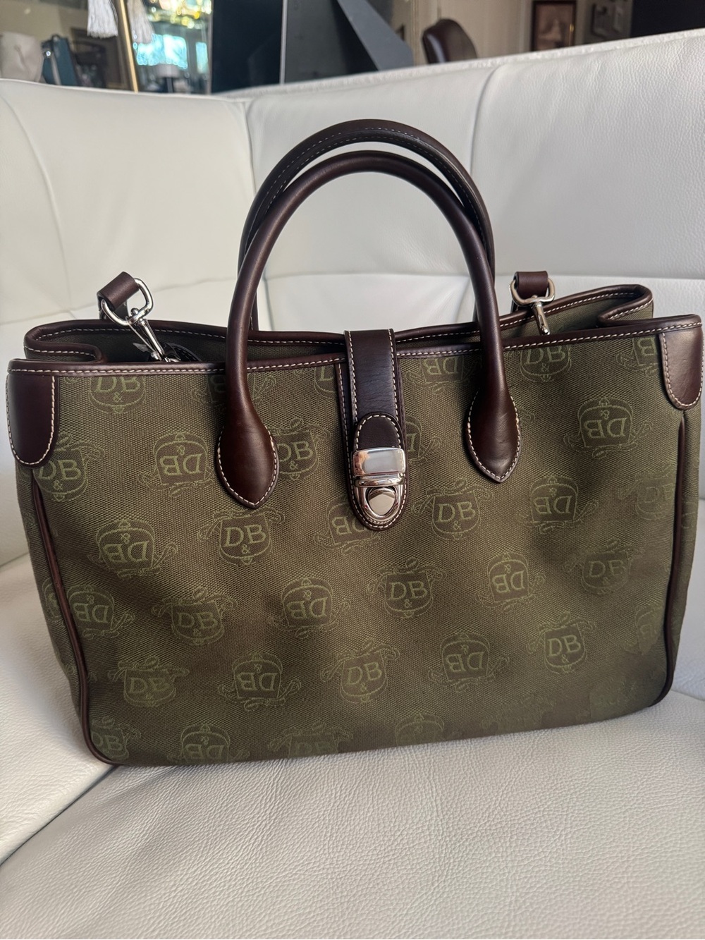Vintage Dooney and Bourke Donegal double handle tote Y2K